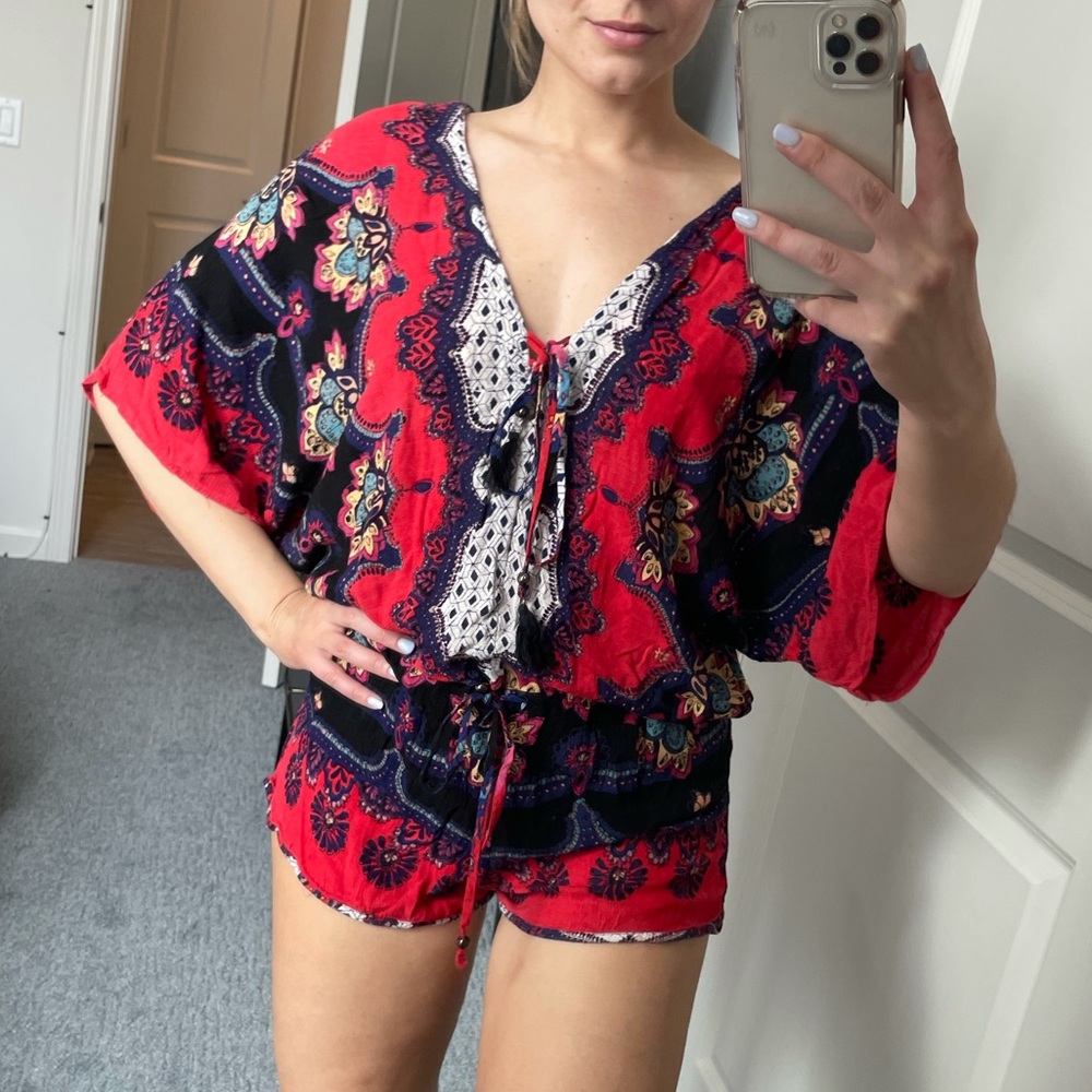 Colorful Boho Romper - Picture 3 of 16